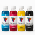 Tintas Inktec CMYK Pigmentadas para HP | Paquete 4 de 500ml 