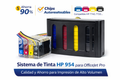 Sistema de Tinta HP 954 con Chips Autoreseteables | Compatible HP OfficeJet Pro 7740, 7720, 8210, 8720, 8710