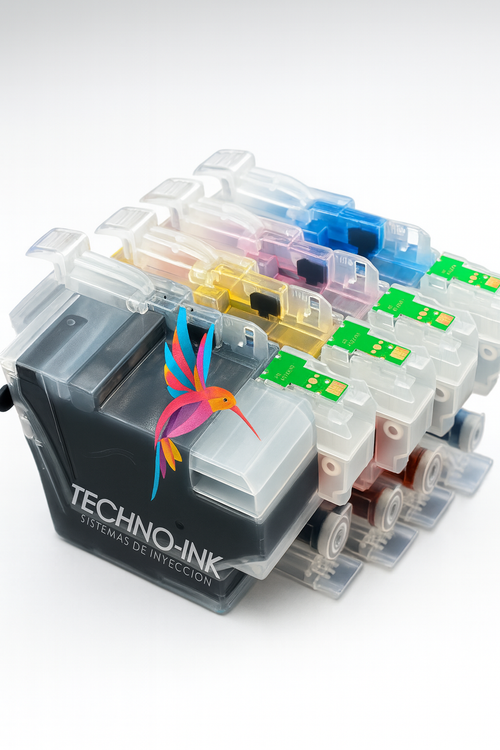 Cartuchos Recargables Brother LC402 con Chip XL Reseteable para MFC-J6940DW