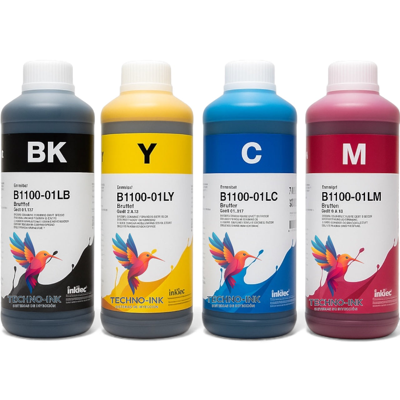 4 Litros Tinta DYE InkTec CMYK para Brother | Alta Calidad para Impresoras y Multifuncionales